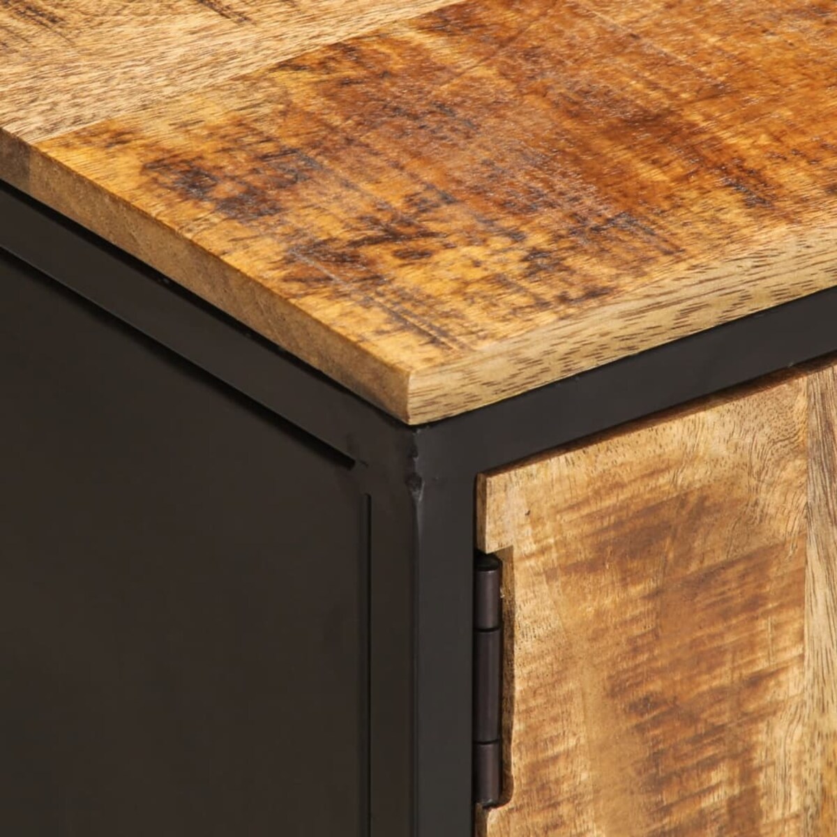 vidaXL Szafka pod TV, 110x35x40 cm, surowe lite drewno mango