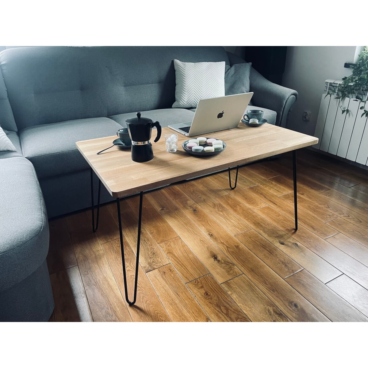 Stolik kawowy Tavolo dębowy LOFT 60x100cm