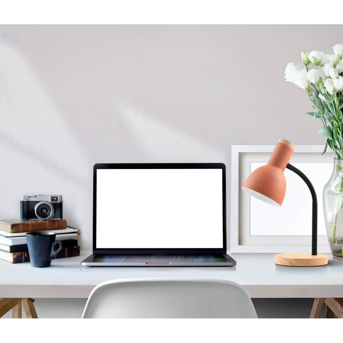 Metalowa lampka biurkowa Senza TB-37263-OG Italux pomarańczowy