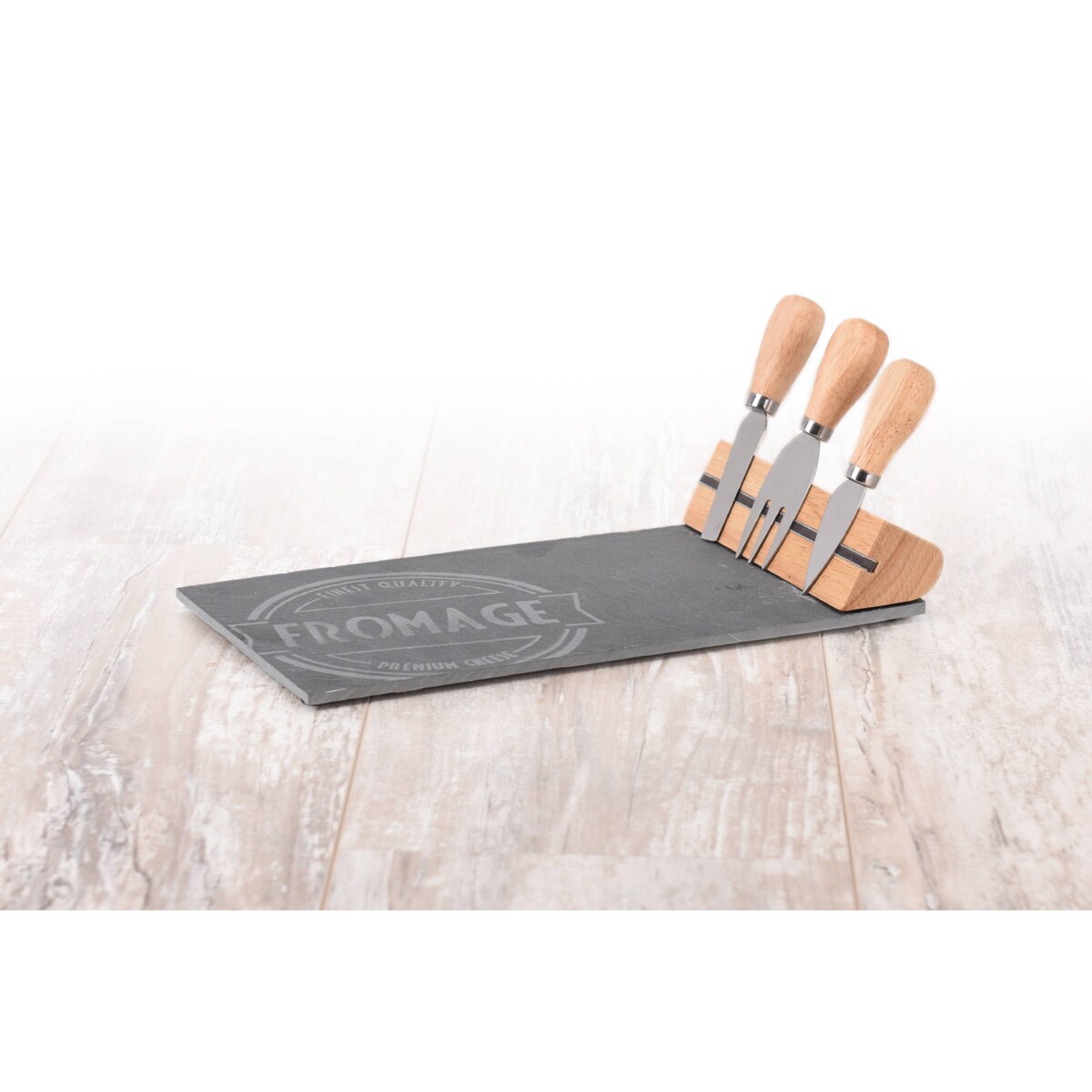 Deska do serów i przekąsek + 3 noże w zestawie