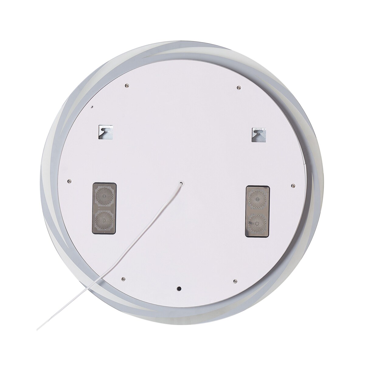 Lustro ścienne LED z głośnikiem Bluetooth 60 cm srebrne TANAY