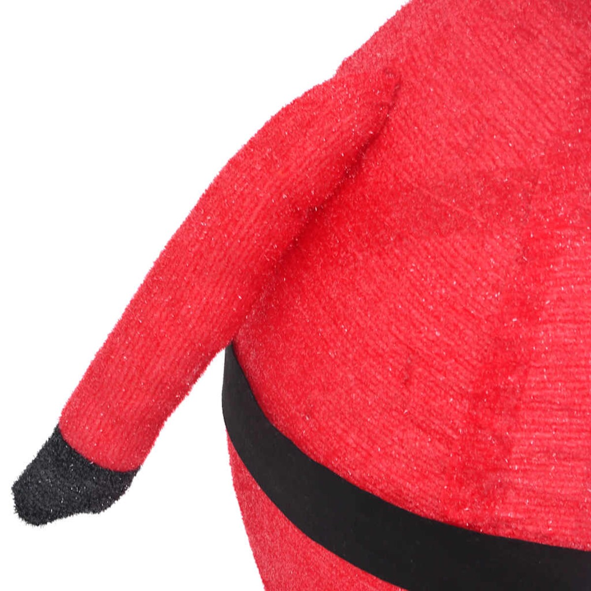 vidaXL Dekoracja świąteczna, Mikołaj z LED, luksusowa tkanina, 120 cm