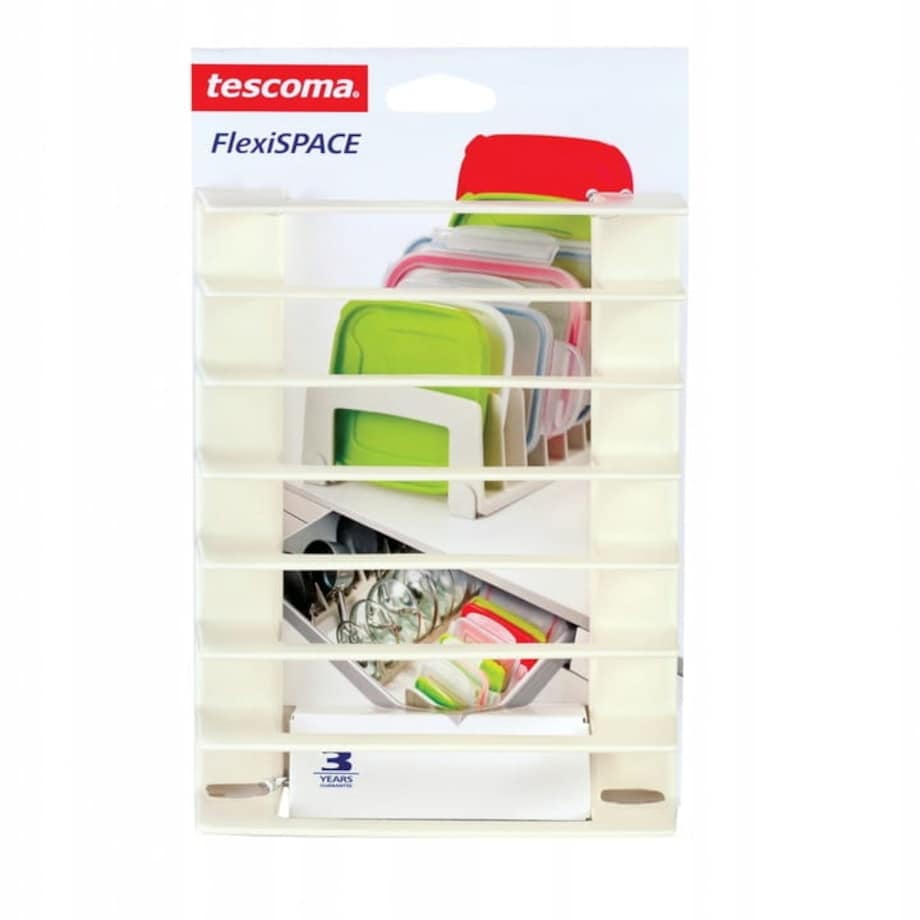 Stojak Pokrywki Organizer Kuchenny Tescoma Plastikowe Wieczka Naczynia