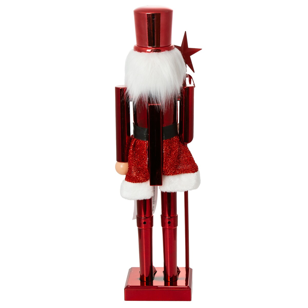 Figurka Dziadek Do Orzechów 60 Cm Boże Narodzenie Czerwony Czapka Płaska