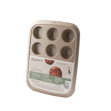 Forma do pieczenia ze stali węglowej do babeczek 12 otworów BALANCE BergHOFF