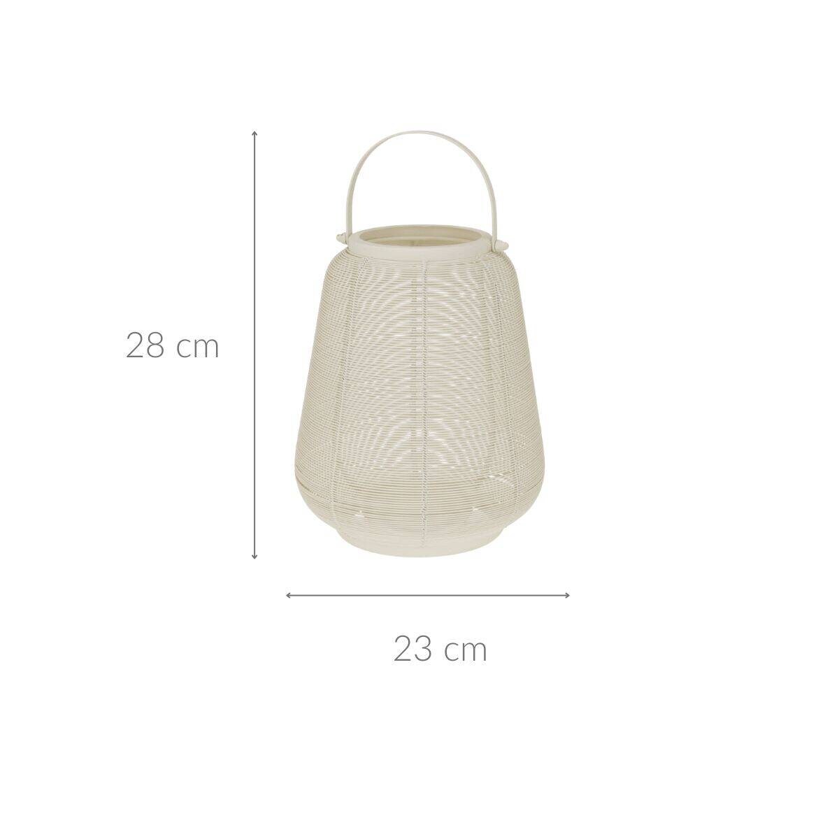 Lampion metalowy z uchwytem, 23 x 28 cm