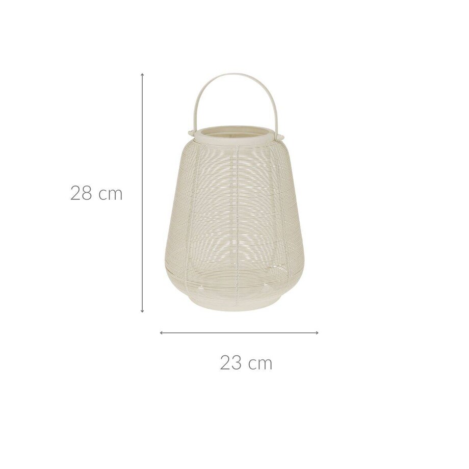 Lampion metalowy z uchwytem, 23 x 28 cm