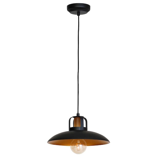 LAMPA wisząca FELIX MLP3682 Milagro industrialna OPRAWA metalowy zwis loft czarny złoty