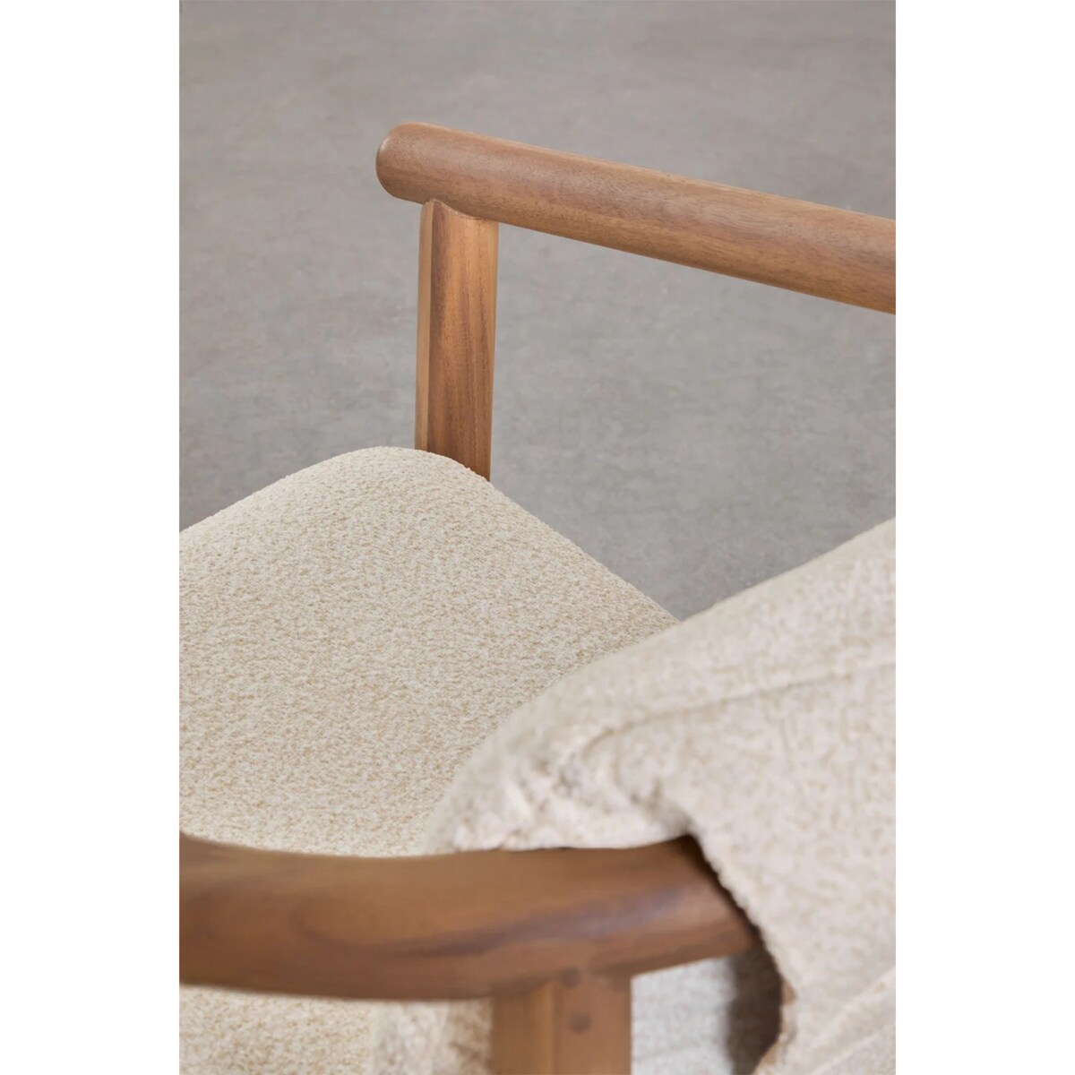 Stół ogrodowy Ø120 cm i 6 krzeseł, drewno akacjowe Danara/Elmina