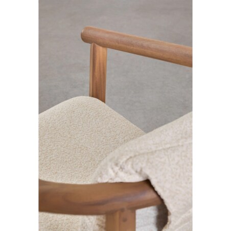 Stół ogrodowy Ø120 cm i 6 krzeseł, drewno akacjowe Danara/Elmina