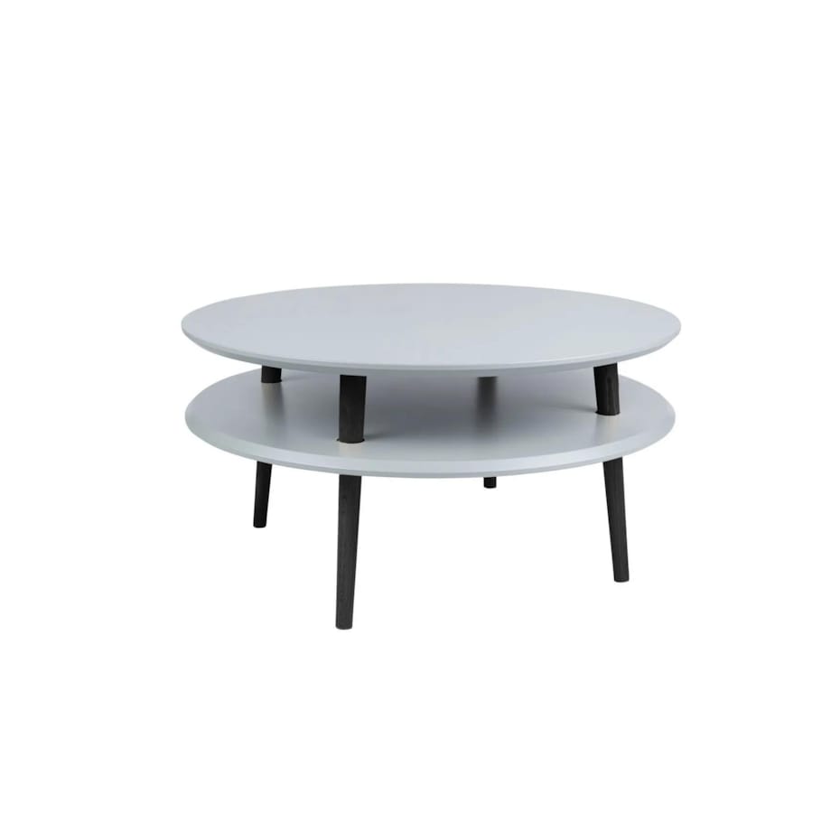 Stolik kawowy UFO Low ciemnoszary czarne nogi