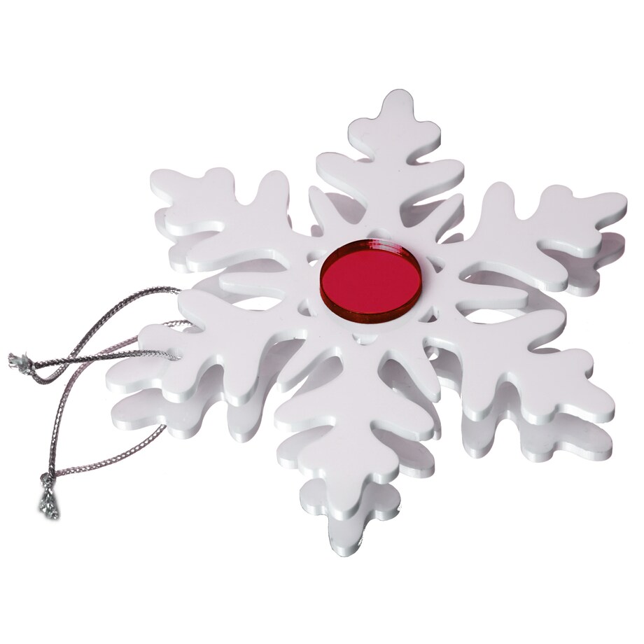 Ozdoby bożonarodzeniowe Śnieżynki czerwone 6szt.