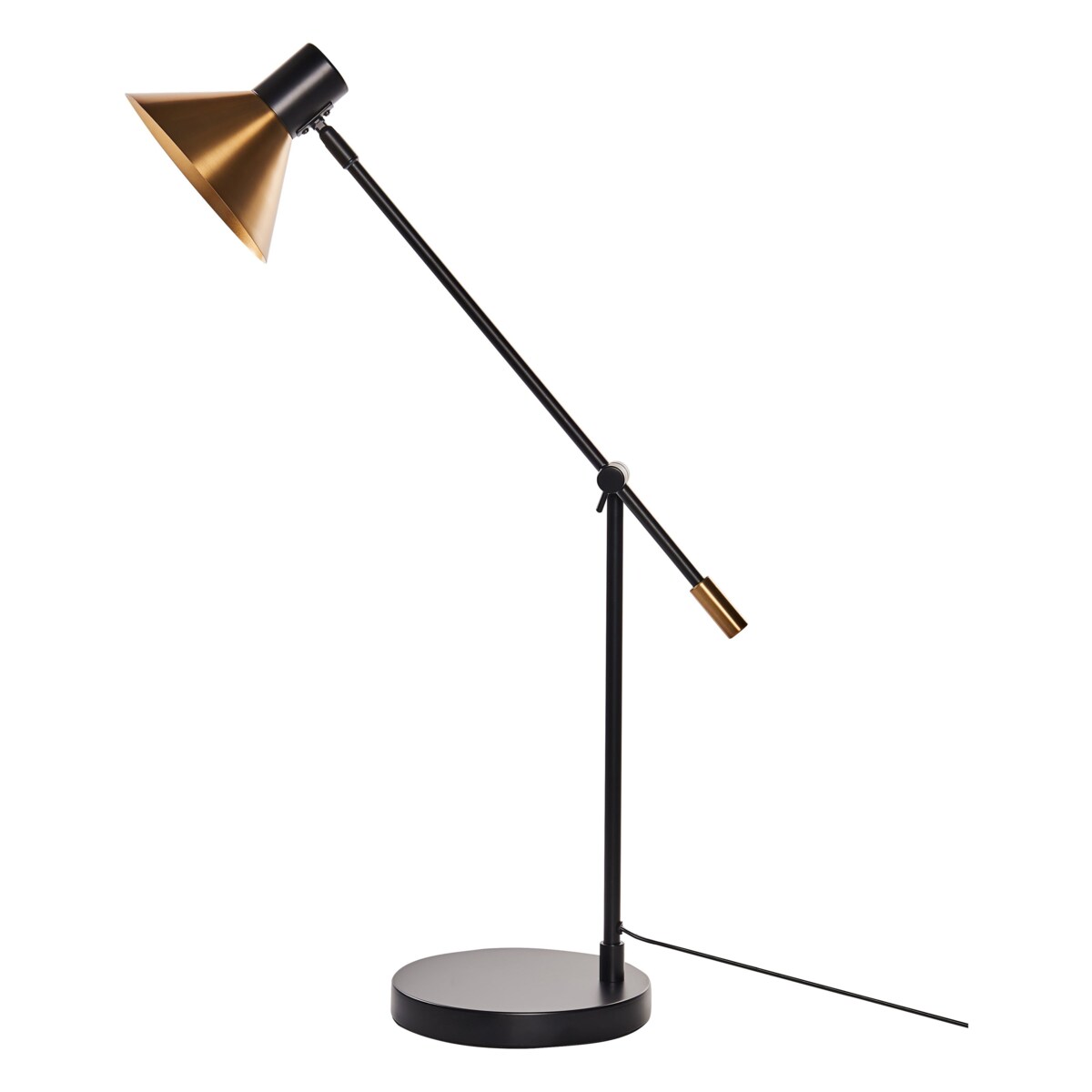 Lampa stołowa metalowa złota PINKEEN