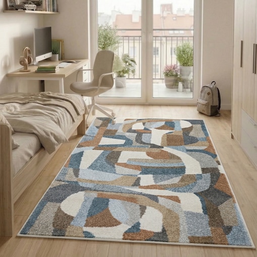 Dywan nowoczesny Lunera 120x170 cm Art Deco wielokolorowy