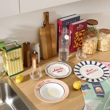 Komplet 6 porcelanowych talerzy głębokich „Della Pasta”, 22 cm