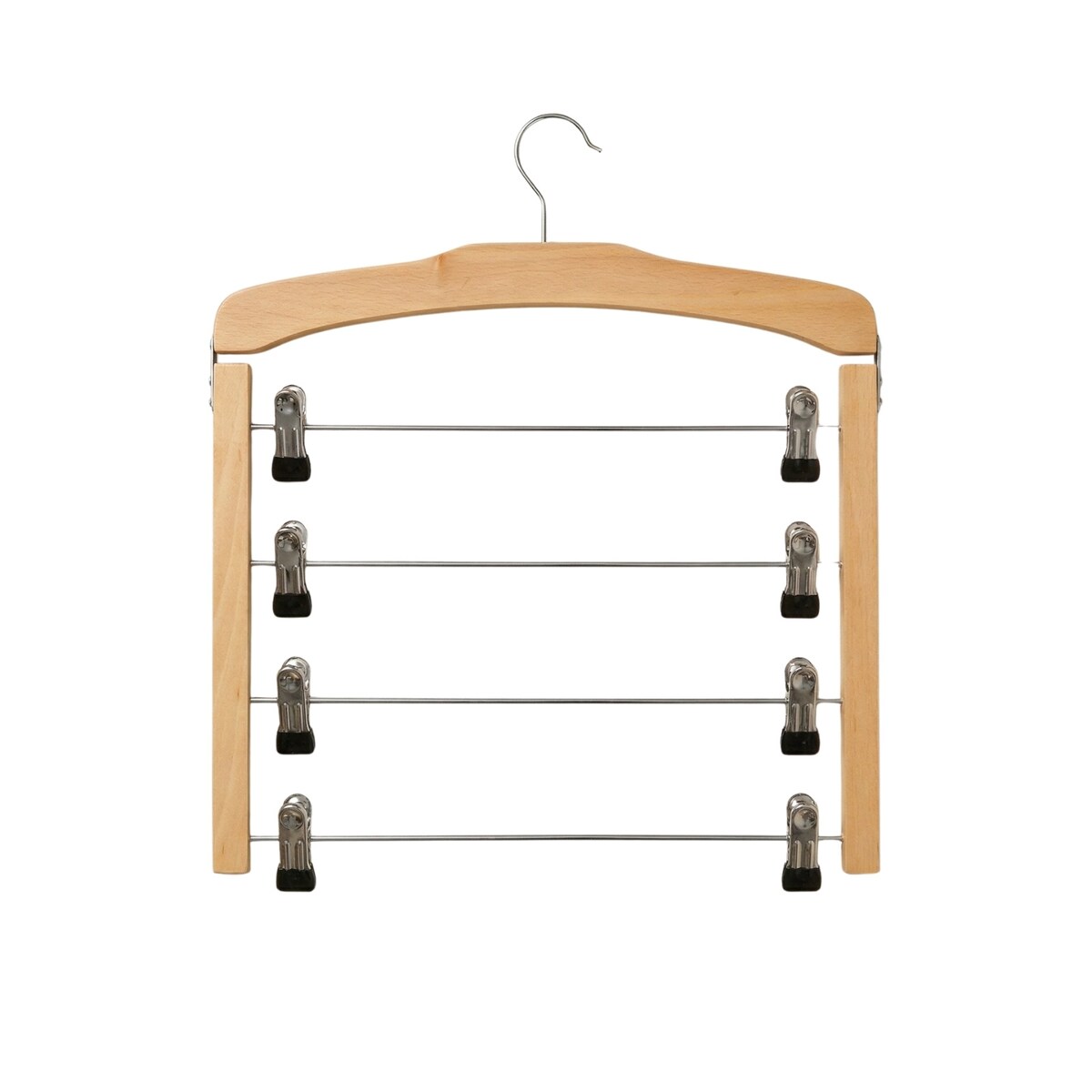 Drewniany wieszak FRONIV, 4 piętrowy