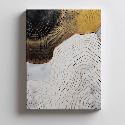 Złota Elegancja, 40x50 cm, bez ramy, płótno premium na blejtramie