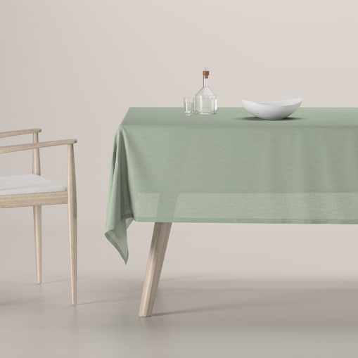 Obrus prostokątny 130 x 130 cm eukaliptusowo zielony