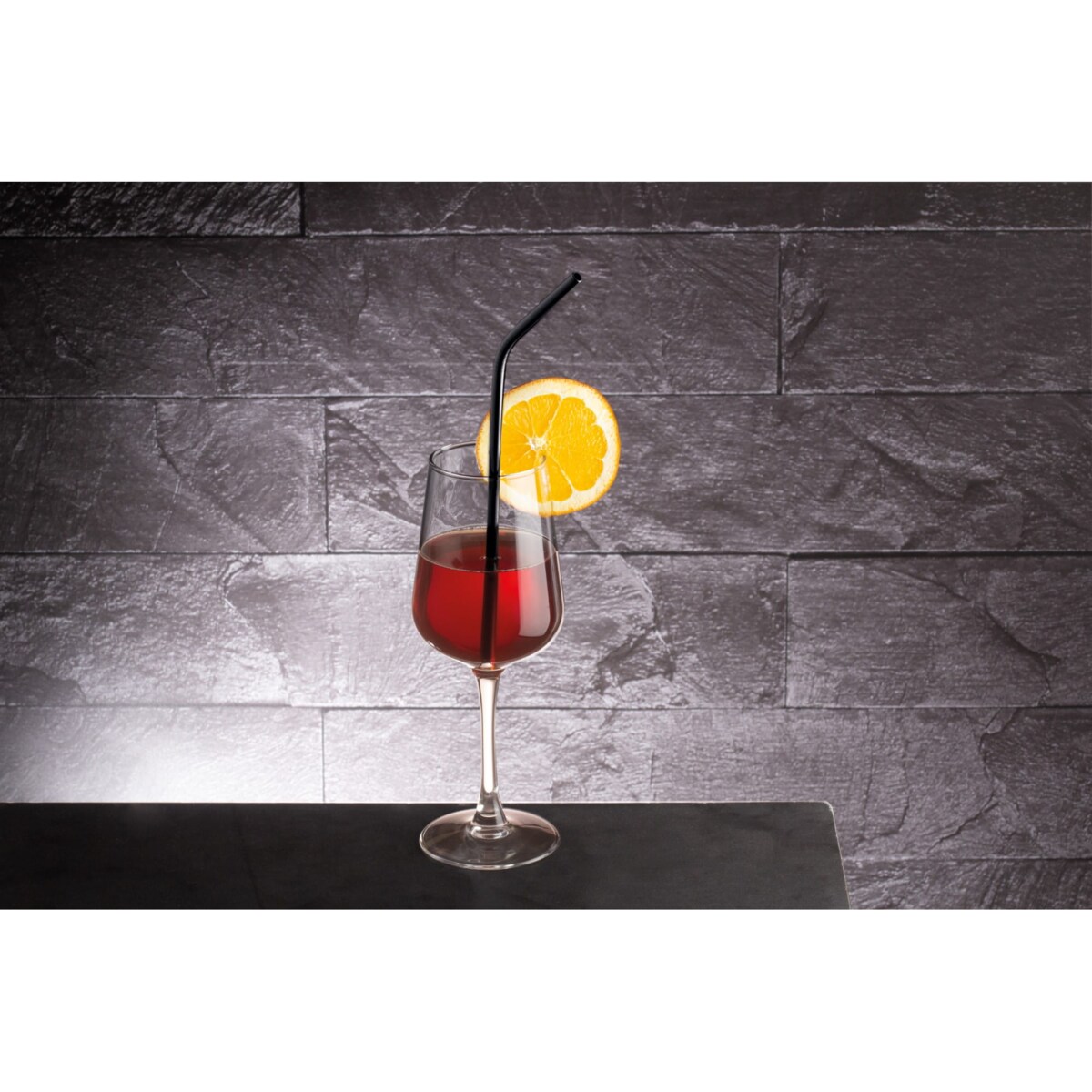 Komplet metalowych słomek do picia 6 elementów BERLINGER HAUS Black Silver