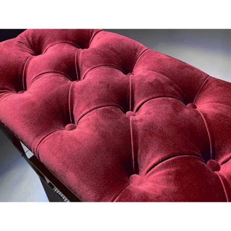 Szafa na buty loftowa siedzisko malinowa czerwień 80cm