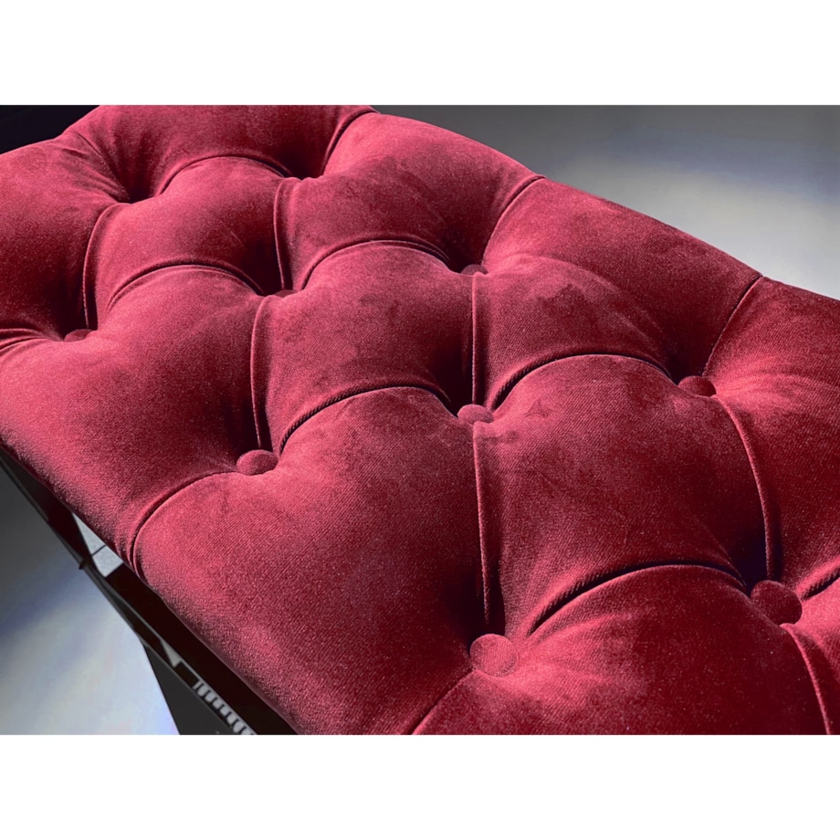 Szafa na buty loftowa siedzisko malinowa czerwień 80cm