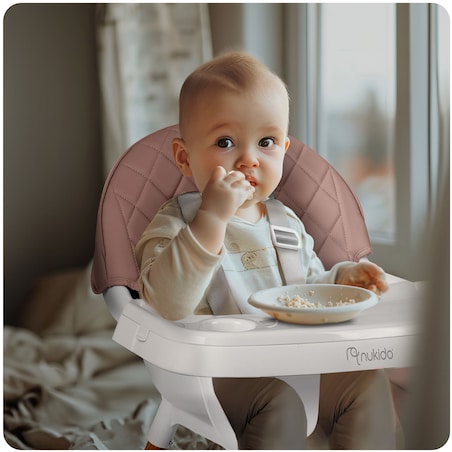 Krzesełko do karmienia dla dzieci fotelik 3w1 tacka Nukido