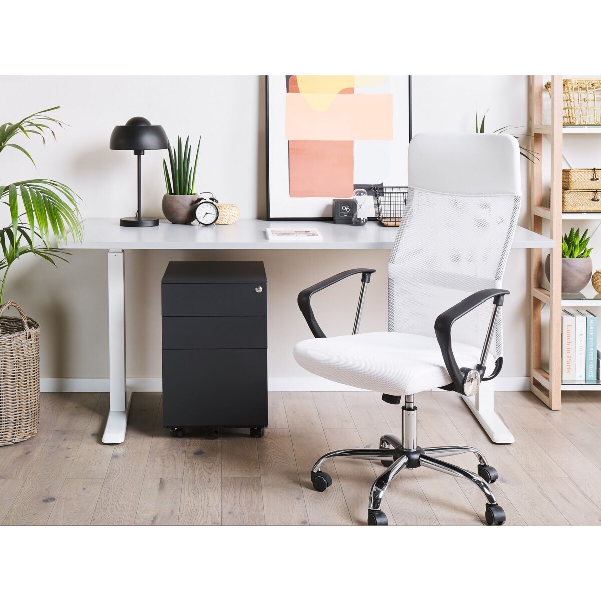 Szafka biurowa metalowa czarna CAMI