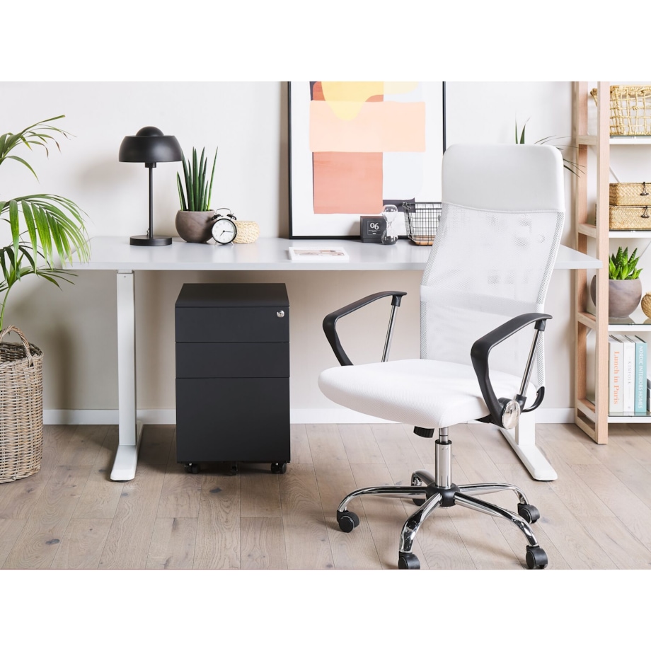 Szafka biurowa metalowa czarna CAMI