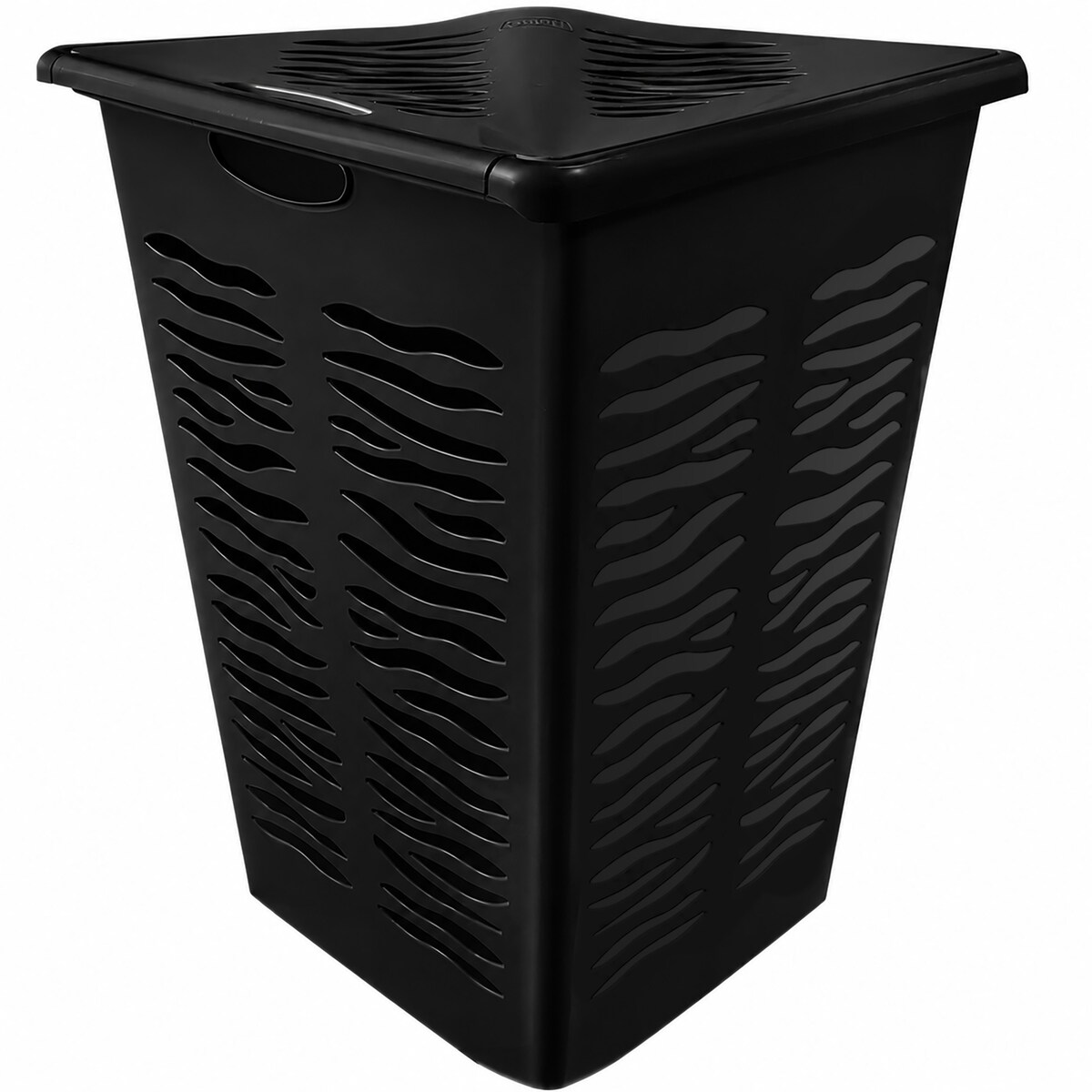 Kosz Na Panie Bieliznę Ubrania Do Łazienki Narożny Plastikowy Antracyt 45 L