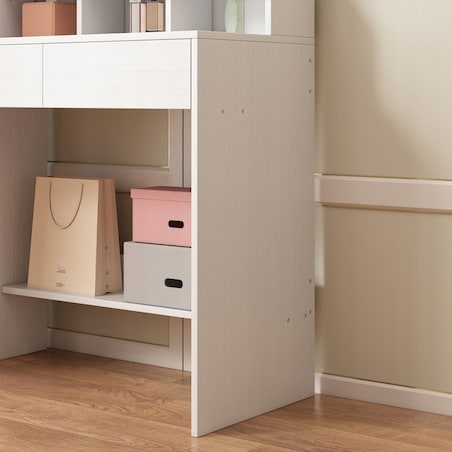 TOALETKA Z LUSTREM LED DO MAKIJAŻU WIZAŻU KOSMETYCZNA NOWOCZESNA LOFT 80 CM