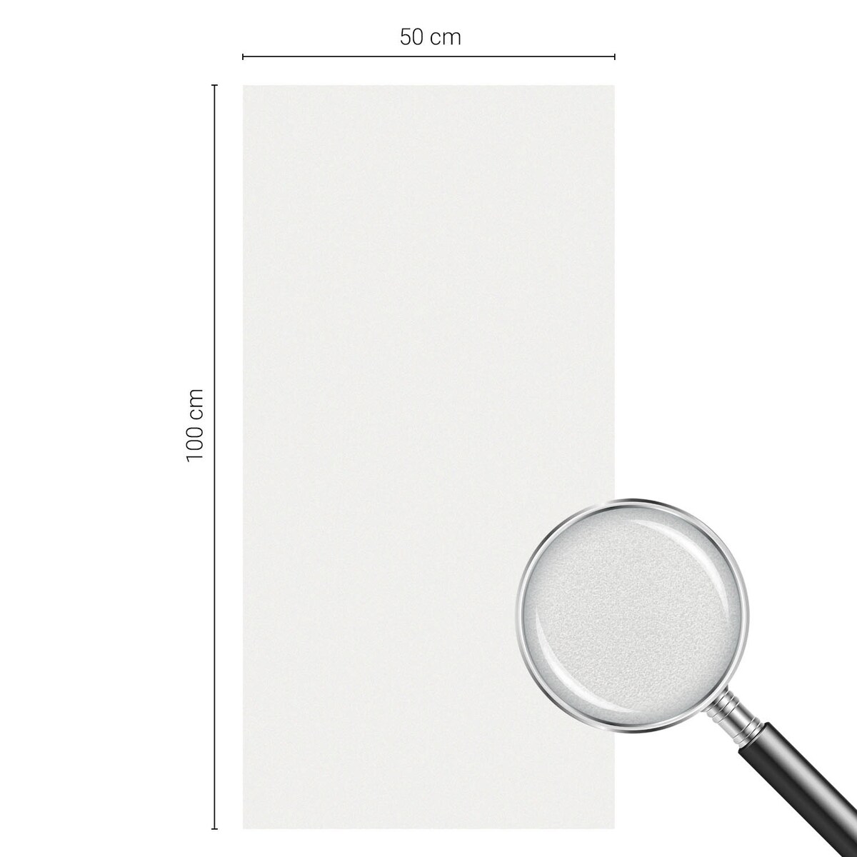 Folia na okno dekoracyjna - Odcień złamanej bieli minimalistyczna elegancja - 50x100 cm