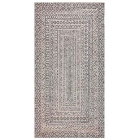 Dywan 80 x 150 cm beżowo-szary BAGLAR