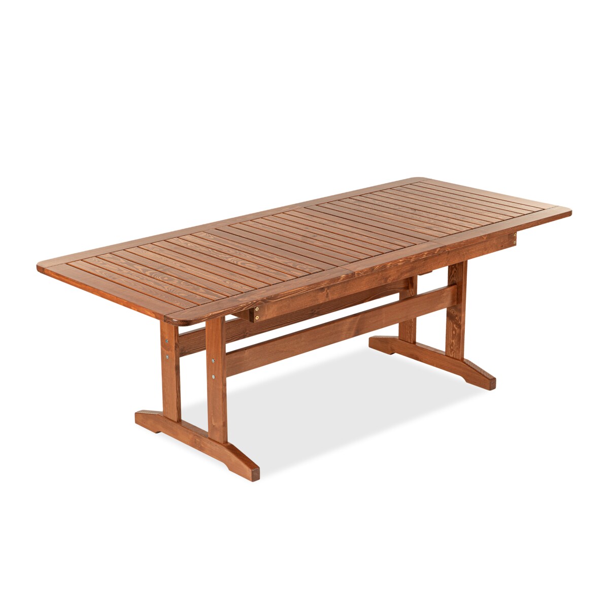 KONSIMO ALCES Rozkładany stół ogrodowy wykonany z litego drewna sosnowego