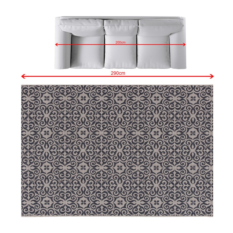 Dywan Modern Ethno sand/ antracite 200x290cm, 200 x 290 cm