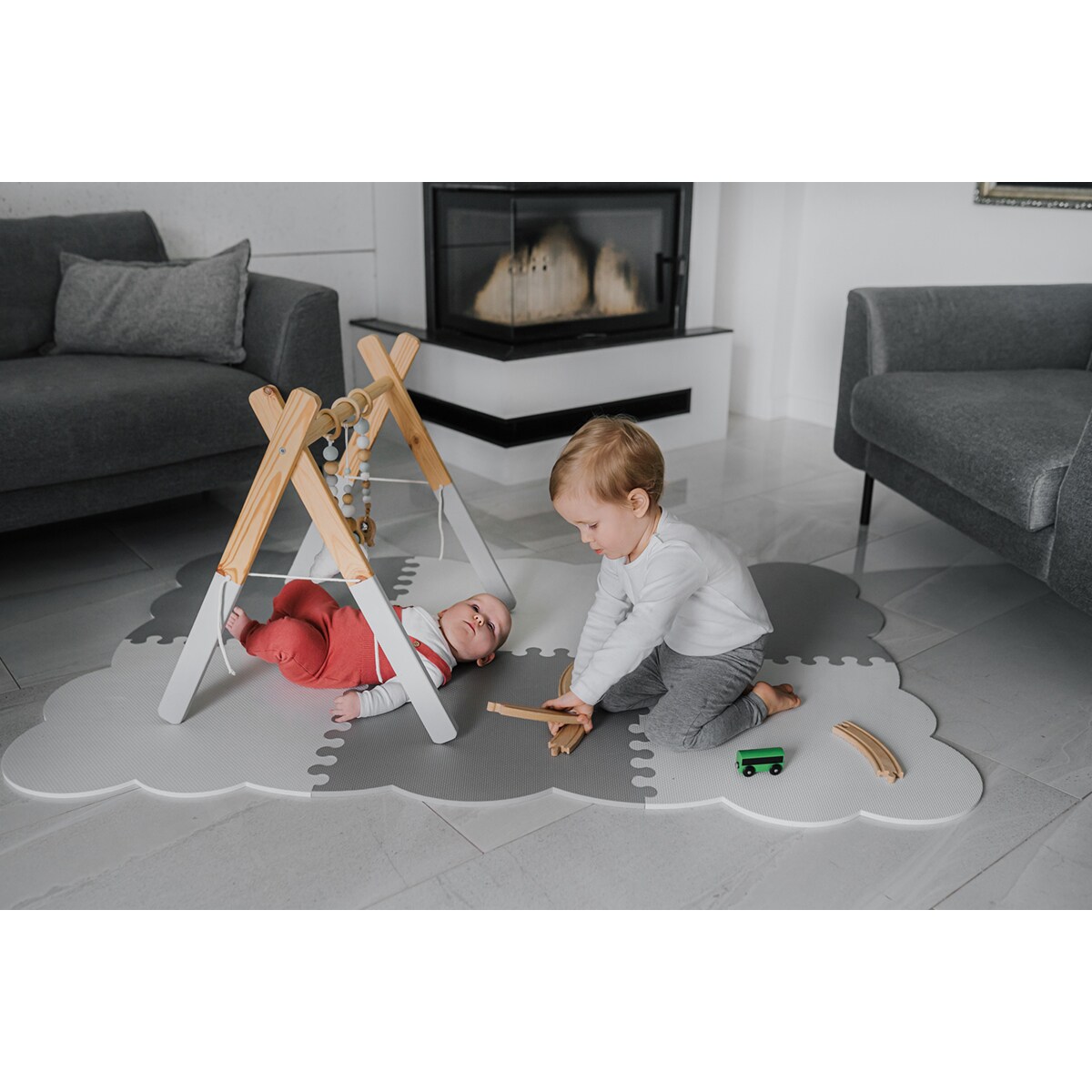 Mata piankowa Biscuit Grey XL