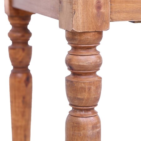 vidaXL Biurko z szufladami, 117 x 57 x 75 cm, lite drewno mahoniowe