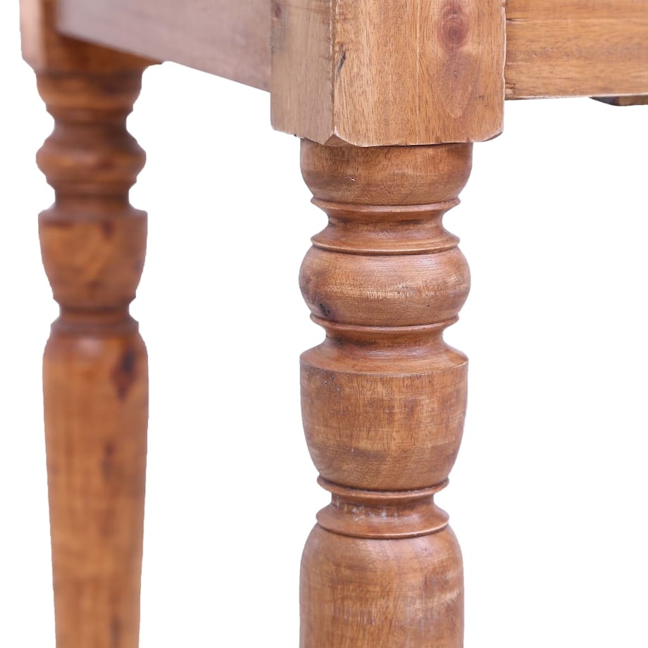 vidaXL Biurko z szufladami, 117 x 57 x 75 cm, lite drewno mahoniowe