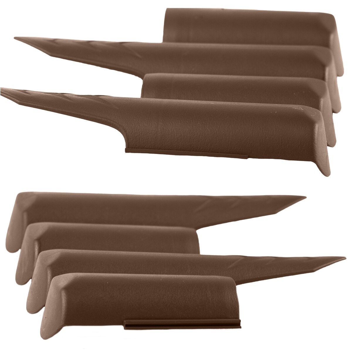 Płotek Ogrodowy 2,5 M Obrzeże Trawnikowe Palisada Brązowy