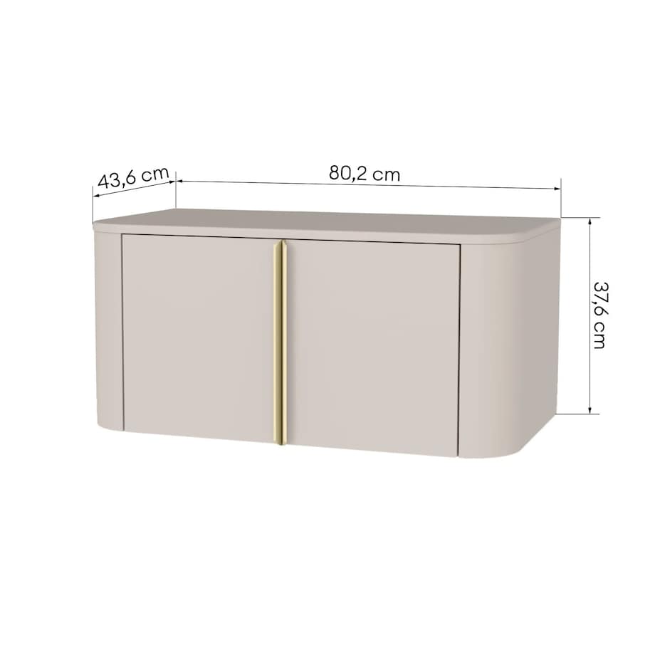 Komoda szafka łazienkowa pod umywalkę 37,6x80,2x43,6 cm POPS beżowa