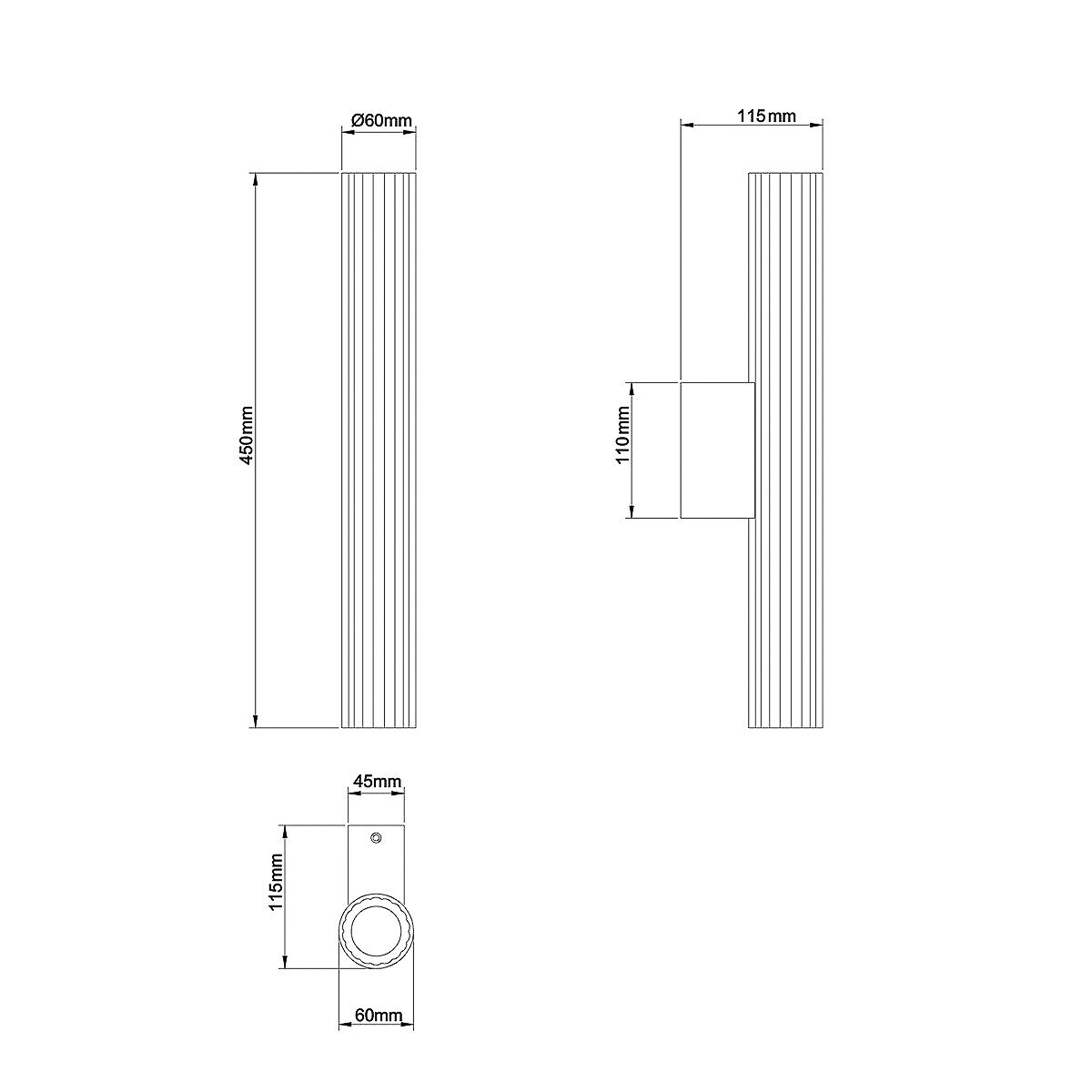 Kinkiet Light Prestige Linea transparentny LED CCT 3000K/4000K/6000K (regulowana) 1 szt.