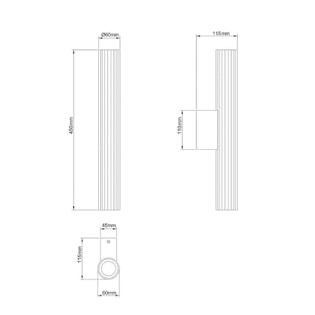 Kinkiet Light Prestige Linea transparentny LED CCT 3000K/4000K/6000K (regulowana) 1 szt.