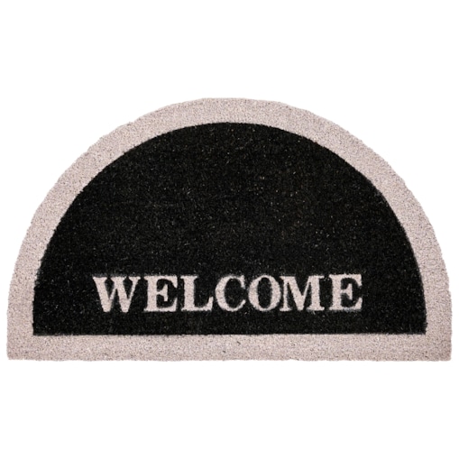 Wycieraczka BUHI Czarny 45 x 75 cm Napis Włókno kokosowe