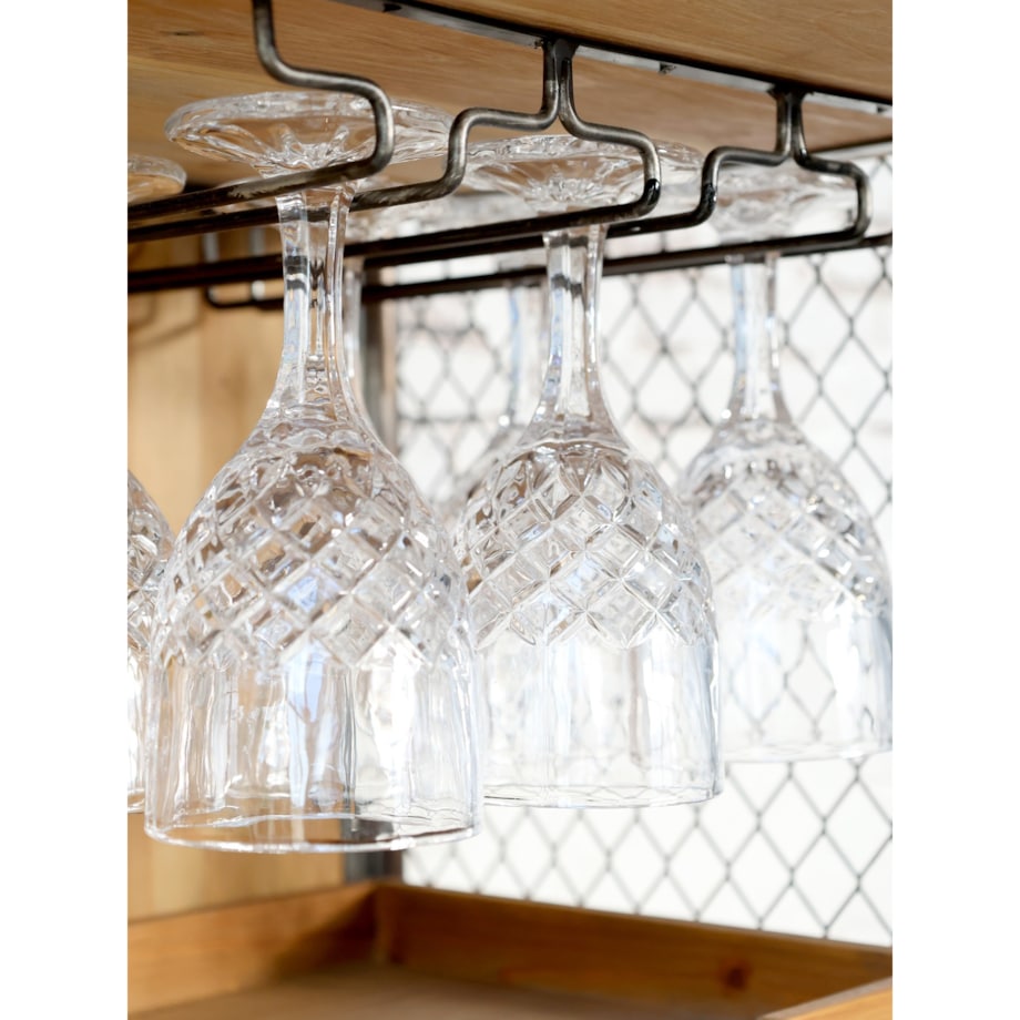 Komoda barowa na kółkach z siatką 94,5 cm