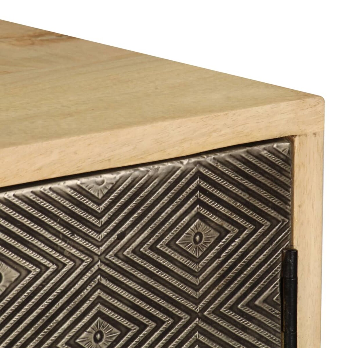 vidaXL Szafka, 120x30x75 cm, lite drewno mango