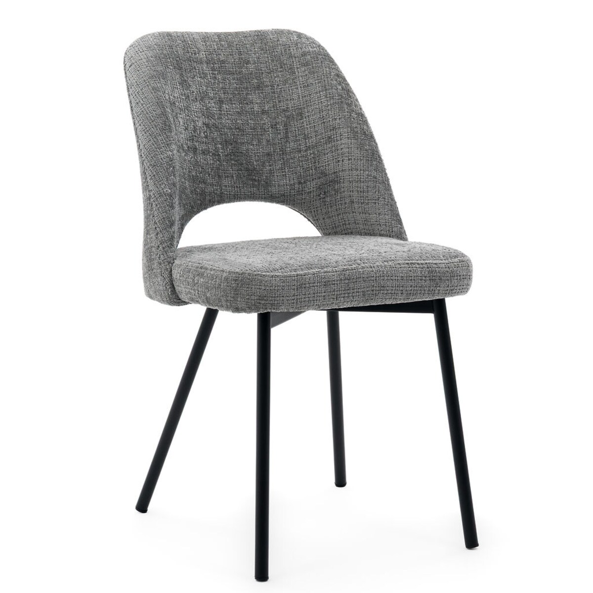 Krzesło tapicerowane MILO ciemny szary do salonu jadalni kuchni