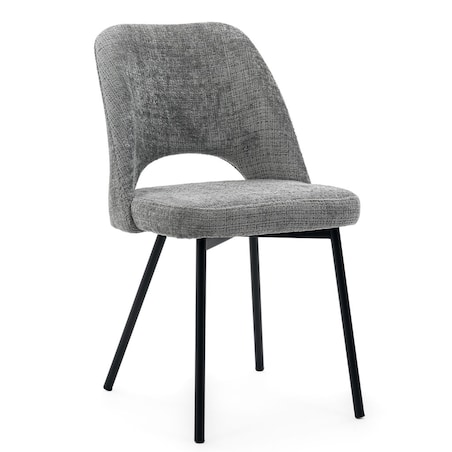 Krzesło tapicerowane MILO ciemny szary do salonu jadalni kuchni
