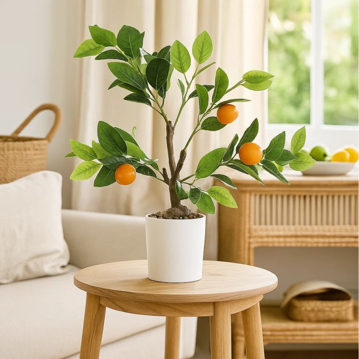 Dekoracyjne drzewko pomarańczowe, 58 cm