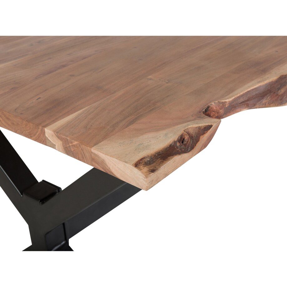 Stół do jadalni akacjowy 200 x 95 cm brązowy VALBO