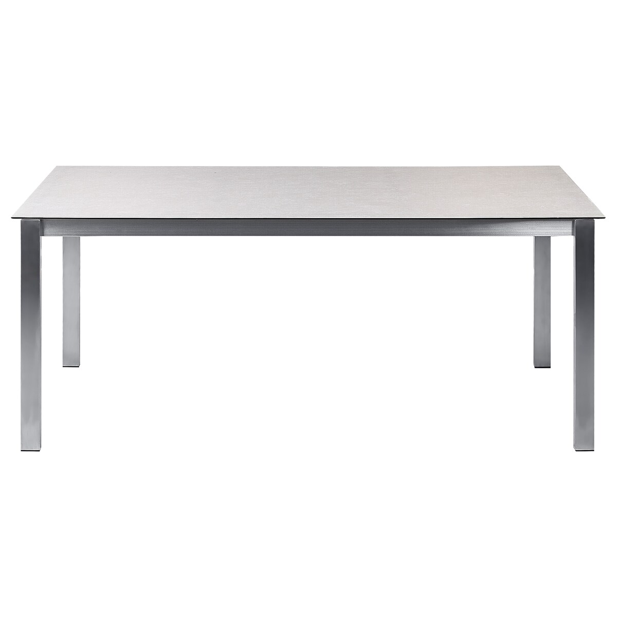Stół ogrodowy COSOLETO 180 cm 90 cm Szkło Biały