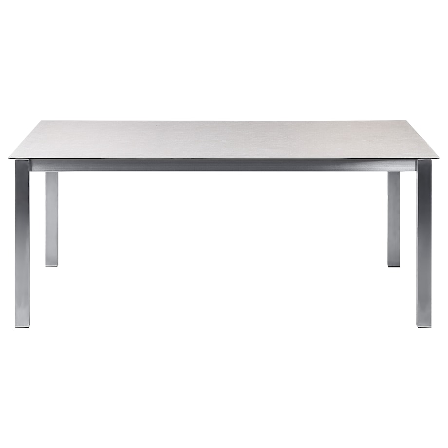 Stół ogrodowy COSOLETO 180 cm 90 cm Szkło Biały